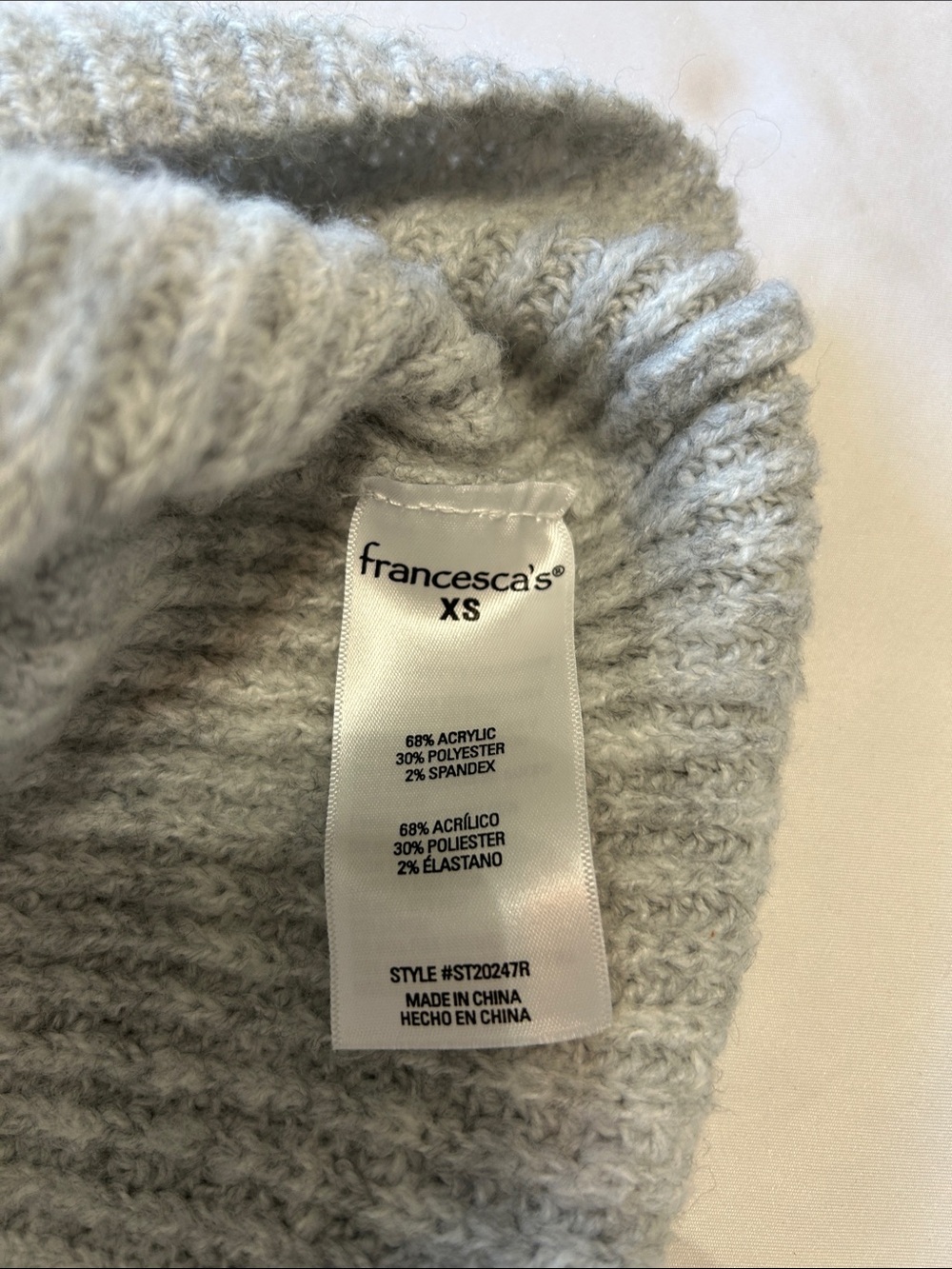 miami Gray Ribbed Turtleneck Sweater Dress - Picture 5 of 9